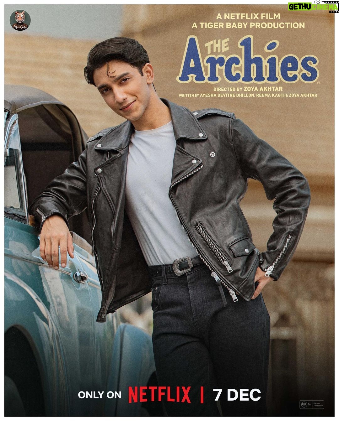 Zoya Akhtar Instagram - He was born ready 😎 but we call him Reggie 🤌 Meet Reg The Archies on 7th December, only on Netflix! @reemakagti1 @tigerbabyofficial @ArchieComics @graphicindia @netflix_in @dotandthesyllables #AgastyaNanda @khushi05k @mihirahuja_ @suhanakhan2 @vedangraina @yuvrajmenda @angaddevsingh_ @kartikshah14 @thearchiesonnetflix #comicconetolife