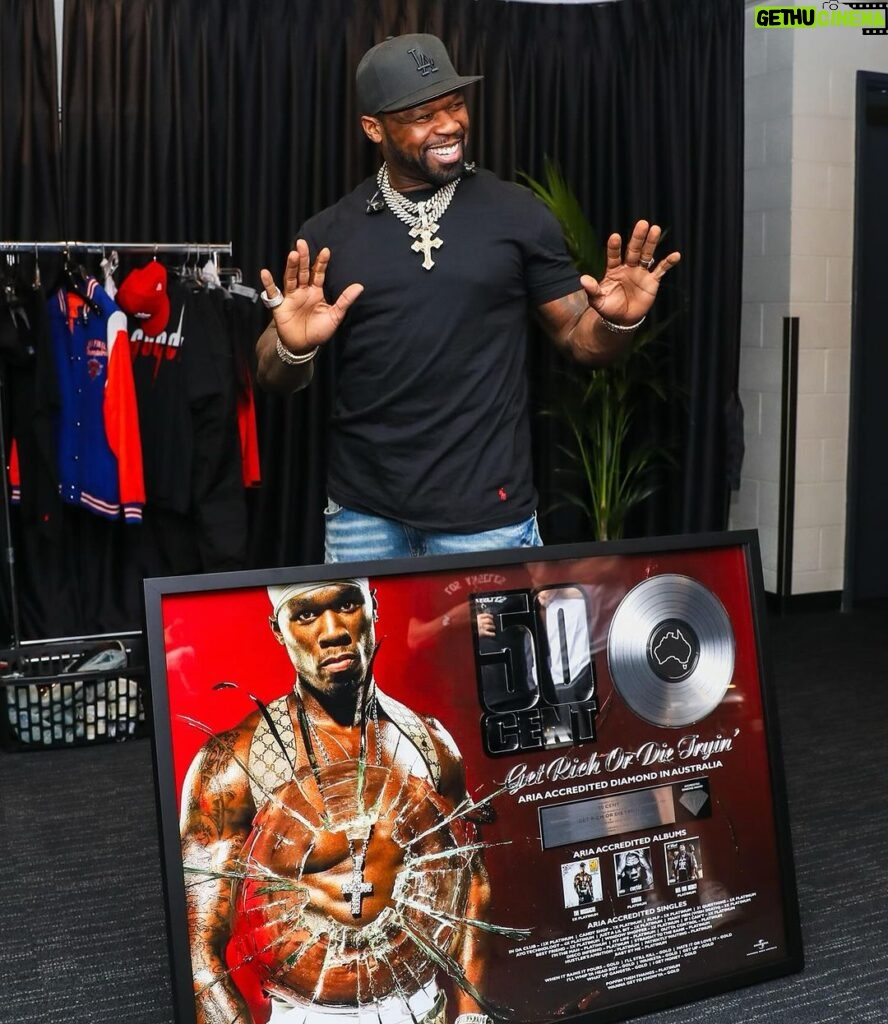 50 Cent Instagram - 💎Diamond certification in Australia 🤫Brisbane tonight is SOLD OUT. The thing 50 is different! @bransoncognac @lecheminduroi @thefinallaptour