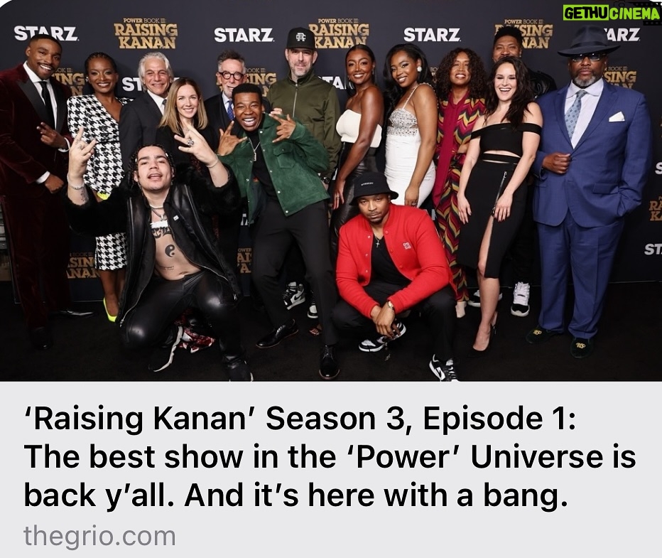 50 Cent Instagram - That first episode had me like 😳 Raising Kanan is Rock solid, This you gotta see GLG🚦GREENLIGHTGANG 🎥SHOOTING !