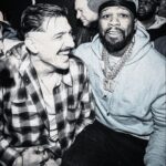 50 Cent Instagram - Ran into my man @andrewschulz out in Boston killing shit ! @bransoncognac @lecheminduroi