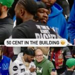 50 Cent Instagram - I had so much fun at the Boston/Rockets game man. I told @icecube I want to bring the big 3 to Shreveport, all roads lead to Shreveport it’s a go! 🎥@bransoncognac @lecheminduroi Boston, Massachusetts