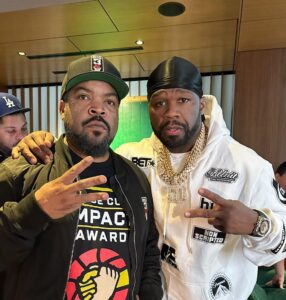 50 Cent Instagram - I had so much fun at the Boston/Rockets game man. I told @icecube I want to bring the big 3 to Shreveport, all roads lead to Shreveport it’s a go! 🎥@bransoncognac @lecheminduroi Boston, Massachusetts