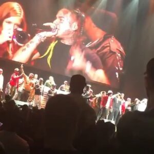 6ix9ine Instagram - LAST NIGHT I SNUCK INTO THE STADIUM... I CANT MAKE THIS UP ... THE ENERGY WAS CRAZY ‼️‼️ I LITERALLY TOLD MYSELF IM GONNA RUN ON STAGE AND THIS IS WHAT HAPPENED 🤣🤣🤣 NOBODY ON THAT LINEUP YESTERDAY MATTERED AFTER THIS 🤦🏻‍♂️🤦🏻‍♂️