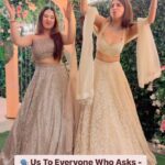 Aalisha Panwar Instagram – Just Go 🙏🏻🤣😂
.
.
👗 Both Flaunting @neerusindia 
.
#nehaadhvikmahajan #aalishapanwar #funreels #trendingreels #friends #fun #weddingfun #celebrations