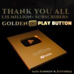 Aata Sandeep Instagram - Thank you we are now 1.15M+ Family on @youtubeindia 💕Thank you all for ur love & support. #YoutubeIndia #AataSandeepDanceMaster #JyothiRaj #BiggBossTelugu #DanceVideos #JyothiSandeep
