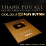 Aata Sandeep Instagram – Thank you we are now 1.15M+ Family on @youtubeindia 💕Thank you all for ur love & support.

#YoutubeIndia #AataSandeepDanceMaster #JyothiRaj #BiggBossTelugu #DanceVideos #JyothiSandeep