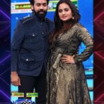 Aata Sandeep Instagram - Don’t Miss to watch Star Maa Pariwar Winter Special program tomorrow at 11am only on @starmaa @play_media_creations My Jacket designer @contraditions Jyo dress designer @harikadesignerboutique PC by @yadala.ashok