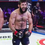 Abdoul Abdouraguimov Instagram - Voilà les gars c'est fait j'ai défendu mon royaume mon lazy trône première dans ma carrière... C'était un combat unique par l'ampleur médiatique qui a démarré des l'annonce de ce fight face à la légende française @karlamoussou que je respecte sincèrement. Tout au long de la fight week vous avez pu voir mon respect pour lui et je n'ai pas joué un rôle, c'est pour cela j'ai pris ce fight sérieusement et je me suis préparé en conséquence.merci et bon rétablissement à lui. Merci a mon staff qui me soutiennent techniquement et moralement par leur positivité dans toutes les situations, je me vante d'être parmis eux je les aimes énormément. Mon Mestre @betoramosbjj mon coach et ami @clementmarcou et son associé @fredfmc .(Real de Madrid) bien-sûr les macho Belkacem et Sébastien qui ont géré ça du début à la fin d'une manière déconcertante. Je vous oublie pas aussi les gars de ma team @delariva_nantes en particulier @rs3.49 qui m'ont aidé tout au long du training camp. Et je remercie énormément @lopez_fernand et @sarfati.benjamin qui m'ont permis de m'exprimer devant le grand public, ils me mettent dans les bonnes conditions pour que je performes il sont les grands acteurs de cette drôle d'aventure. Et c'est que le début wow! Et bien-sûr tout mes soutiens et ceux qui ne me soutiennent pas Merci a vous sans vous il se passerai rien. Je reçois énormément de messages, je m'excuse j'essaye de répondre à tout le monde mais je suis dépassé... désolé. Maintenant un peu de repos et c'est reparti lazy training sur Saturne 🪐 Les t-shirts Bogoss c'est @muranomarquages grand Merci à lui quel bogoss ce mec grand cœur ❤️. 📸: @alexisgoudeau 📸: @rjpictures_ 📸: @l.adee
