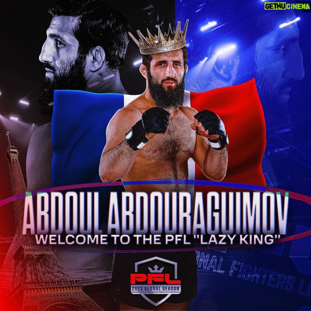 Abdoul Abdouraguimov Instagram - OFFICIAL: Abdoul Abdouraguimov (@lazykingmma) is PFL bound! He will debut against Quemuel Ottoni in the #PFLParis Co-Main Event on Sat, Sept 30th! + Abdoul will join the Global Roster in the 2024 PFL Season