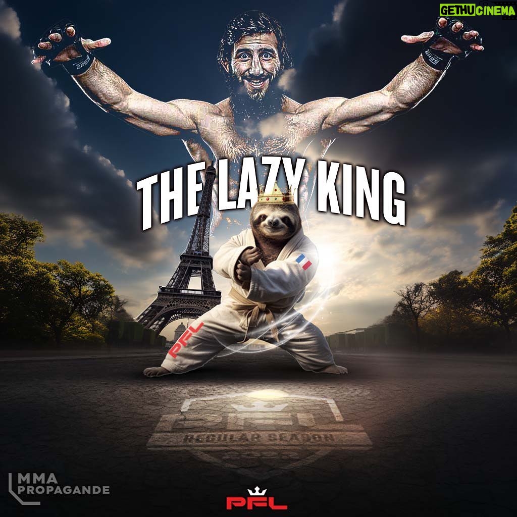 Abdoul Abdouraguimov Instagram - 🚨🚨 : #PFL ✍️ :🚨🚨 THE LAZY KING IS 🔙 !! 🦥 👑 . Abdoul Abdouraguimov 🇫🇷 , s’engage avec le #PFL ✍️ . Le LazyKing 🦥👑 effectuera son premier combat , lors du #PFLParis 🇫🇷 en welterweight. Puis il intégrera le tournoi à 1million de dollars ($) du #PFL en 2024 , tournoi qu’il effectuera en lightweight . 💰