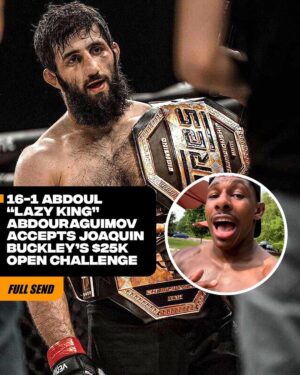 Abdoul Abdouraguimov Instagram - Buckley vs Lazy King 🤝. 

A little background, Abdouraguimov is a double champ in Ares FC at 70 and 85 and had just signed with the UFC. 

FOLLOW @fullsend_mma 

#mmaworld #ufcnews #danawhite