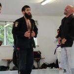 Abdoul Abdouraguimov Instagram - On se prépare, on s'entraîne, toujours dans la bonne humeur et l'échange.💙 #mmafighter #mma #bjj #bjjlifestyle Nantes, France