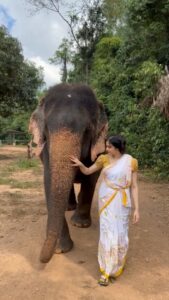 Adah Sharma Instagram - What is your favourite memory of 2023? I met someone who I had an instant connection with and I became a fan 😍 This video is at the rehabilitation centre for abused elephants. The elephants are not trained and sticks are not used on them, no loud sounds , screaming. This elephant was jungle se, the other one was circus se rescued, then ek aur tha who was abused for rides, his scull is cracked because of constant strikes with a stick. They live her (not caged)