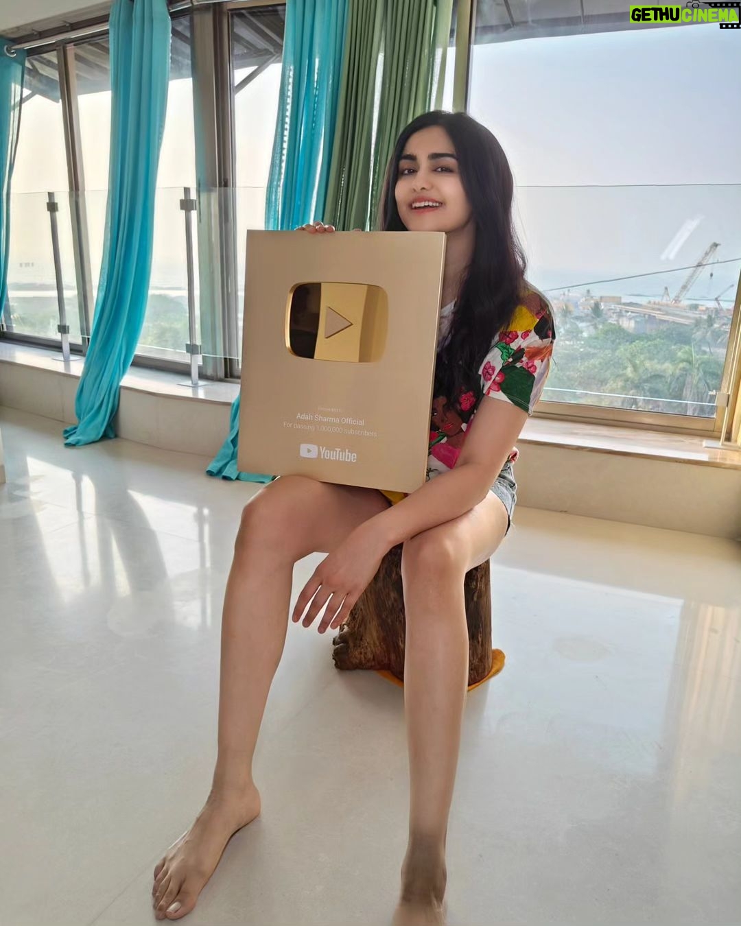 Adah Sharma Instagram - I'm a Millionaire on @youtube thanks to all of you ! Will put all exclusive stuff there so Subscribe those who haven't Adah Sharma Official š«(kyunki sirf Adah Sharma naam kissi aur ne chori Kiya tha toh official lagaa Diya)