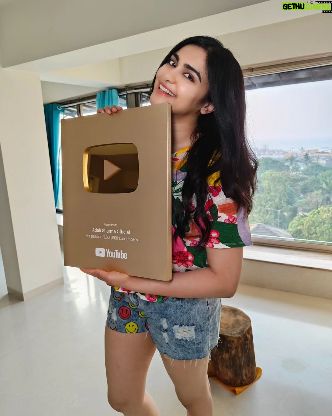 Adah Sharma Instagram - I'm a Millionaire on @youtube thanks to all of you ! Will put all exclusive stuff there so Subscribe those who haven't Adah Sharma Official š«(kyunki sirf Adah Sharma naam kissi aur ne chori Kiya tha toh official lagaa Diya)
