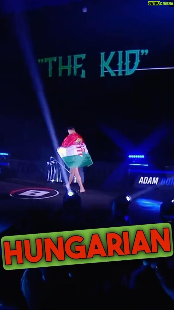 Adam Borics Instagram - He fights not only for himself but for that flag his native Hungary 🇭🇺🏹 Can’t wait to step in the cage again ☝️ #mma #walkout #hungarian #fighter
