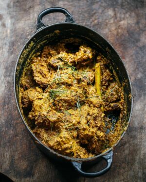 Adam Liaw Instagram - Tonight’s dinner. Beef rendang. There are so many different versions of rendang, from official variants (like rendang paru or rendang terlagi-lagi), to different meats (duck, chicken etc.), to simply different styles of making the classic beef rendang. Some people add lots of spices like cumin and coriander, some prefer it soupy like a stew, but I like it dry and dark so that the slow cooking can develop the umami tastes in the beef and coconut.