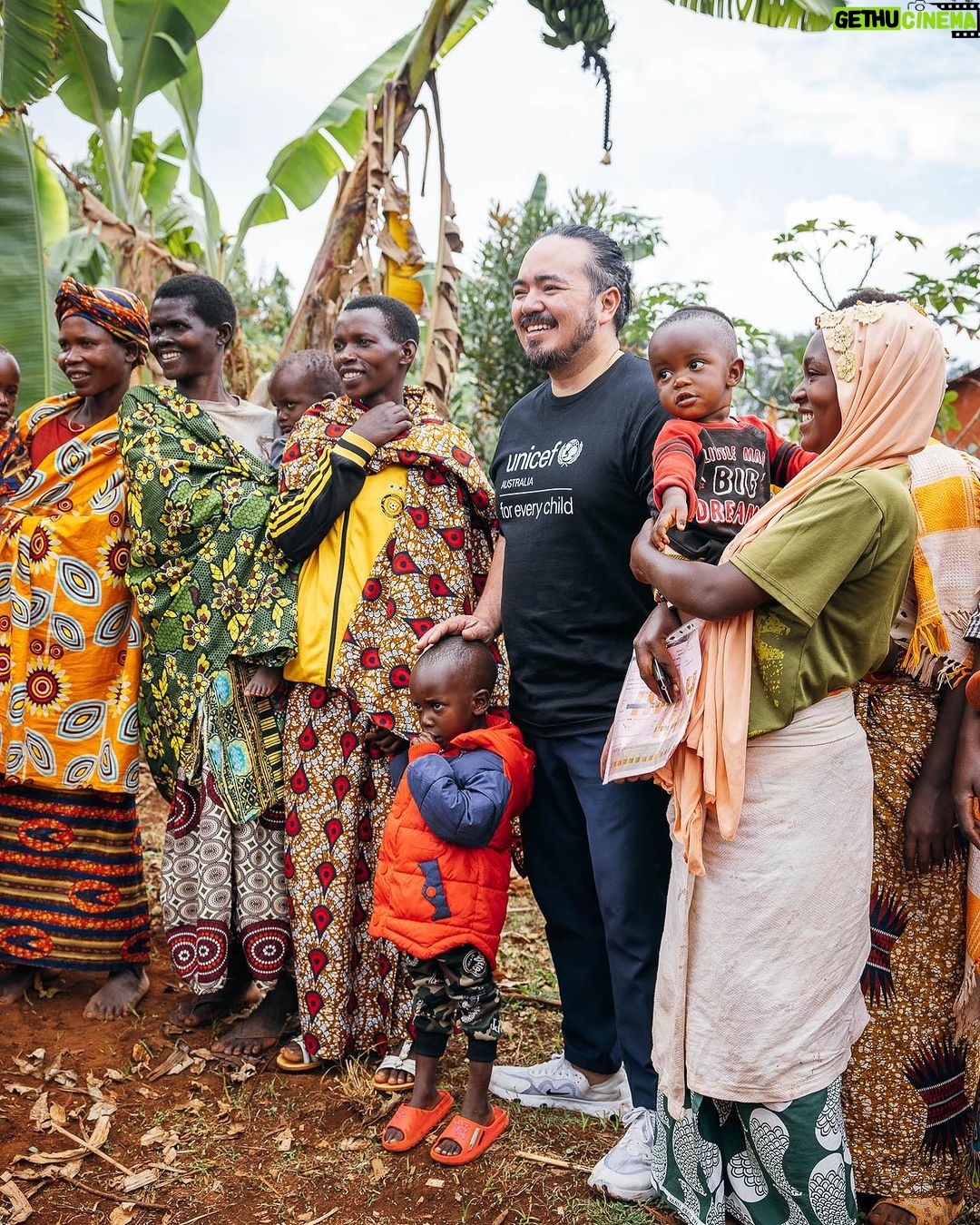 Adam Liaw Instagram - The most rewarding cooking demonstration I’ve ever done. Assisting UNICEF’s Mamans Lumière (Light Mothers) program in Ngozi Province. The Mamans Lumière program is where model mothers like Sibomana Christine teach young women about practical nutrition for their children. Ngozi has one of the highest rates of childhood malnutrition in the world, with latest reports suggesting more than 60% of children experience stunting as a result of severe malnutrition. The Light Mothers teach about the balance and sources of macronutrients in ingredients that local women may be able to access, and UNICEF supplements this with a flavourless micronutrient powder containing essential vitamins and minerals for child development. We made melangé, a nutritious Burundian stew made from whatever ingredients are on hand - in this case beans, lengalenga (amaranth, a Burundian staple), vegetables and small dried fish from Burundi’s Lake Tanganyika. The women said I was a good cook, but also commented that they had never seen a man cook before! Ngozi, Burundi