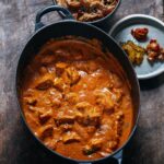 Adam Liaw Instagram – Butter chicken. I have to say I make a pretty excellent butter chicken, and never order it in anymore. The key is to use the barbecue to get a good char on the chicken. After that, the sauce is a piece of cake. My masterclass column is back on @goodfoodau! Recipe and all of my tips can be found in the link in my profile.