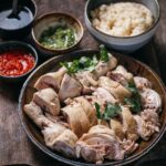 Adam Liaw Instagram – Tonight’s dinner. Hainanese chicken rice. Made for my sister who is visiting. I get asked a lot where makes the best chicken rice in [insert city here] but to be honest I wouldn’t have a clue. It’s probably the dish I’ve eaten most in my life – probably thousands of times since I was a kid – but I’d say less than a dozen times out at a restaurant/hawker centre. To me this is always homemade food.