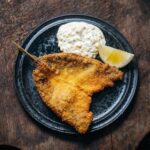 Adam Liaw Instagram - Tonight’s dinner. Fried mackerel with zacai (Sichuanese pickled mustard stem) tartare sauce. #あじふらい