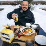 Adam Liaw Instagram - Oden in the snow. This was delicious. Or should that be “snow-den”? Hoshino Resorts Tomamu