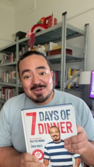 Adam Liaw Instagram - It’s here! My new book “7 Days of Dinner” is out in stores now. The hardest thing about making dinner isn’t the cooking, it’s deciding what to cook. So in this book I’ve got a chapter for every day of the week - Meat-free Monday, Taco Tuesday, Wok Wednesday, Thursday Night Pasta, Fish on Friday, Saturday Stews and Sunday Roasts!

I really hope you like it! I think it’s my best book yet. You can grab a copy from the link in my profile, or from your favourite local retailer.