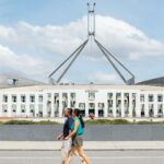 Adam Liaw Instagram - Our final episode of #AdamandPoh’s Great Australian Bites starts very soon on @sbsfood and we’re exploring @visitcanberra’s amazing food scene and FINALLY answering the question of what is Australia’s national dish? We eat what might be Australia’s best banh mi, make a pretty incredible bacon and egg roll, and put on the best sausage sizzle the country has ever seen, before having the results of our national dish poll read by a very special guest! …. … 🚨 It’s the Prime Minister. The special guest is the Prime Minister. 🚨 #visitcanberra