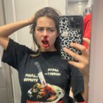 Addison Rae Instagram – Thanksgiving is now being served at your local theater 🔪❤️🦃