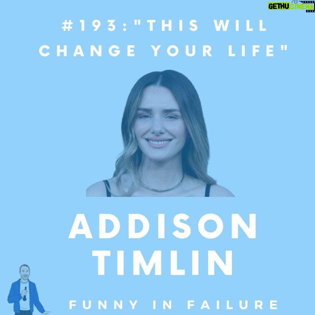 Addison Timlin Instagram - Amazing chat with @addison.timlin is now out! Addison Timlin is an actor who you might recognise from her regular role in START UP. Prior to that, she was the lead in the independent film SLEEPING IN PLASTIC. She also starred as the lead in the independent films LOVE THY KEEPERS, WHEN I’M A MOTH, and SUBMISSION, opposite Stanley Tucci. Addison can also be seen in the lead role in Zach Clark’s LITTLE SISTER, FALLEN, opposite Jeremy Irvine, and MGM’s thriller THE TOWN THAT DREADED SUNDOWN for Ryan Murphy, Jason Blum, and Alfonso Gomez-Rejon. Addison has had flashy supporting roles in Lakeshore's STAND UP GUYS, opposite Al Pacino, Alan Arkin, and Christopher Walken, the independent feature, LUMPY, opposite Justin Long, LOVE & AIR SEX, and Stephen Sommers' ODD THOMAS, opposite Anton Yelchin. You may have also seen her in Californication, Derailed, Zero Hour and American Horror Stories We chat about being a child actor and playing Annie as a child, fake celebrity death hoaxes, empathy, bad reviews, being a mum and the act of service, sense of self and quitting smoking. Full podcast under “Funny in Failure” on your favourite podcast app with the video to follow the following day on YouTube under @michael_kahan
