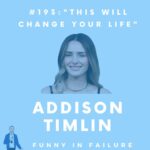 Addison Timlin Instagram - Amazing chat with @addison.timlin is now out! Addison Timlin is an actor who you might recognise from her regular role in START UP. Prior to that, she was the lead in the independent film SLEEPING IN PLASTIC. She also starred as the lead in the independent films LOVE THY KEEPERS, WHEN I’M A MOTH, and SUBMISSION, opposite Stanley Tucci. Addison can also be seen in the lead role in Zach Clark’s LITTLE SISTER, FALLEN, opposite Jeremy Irvine, and MGM’s thriller THE TOWN THAT DREADED SUNDOWN for Ryan Murphy, Jason Blum, and Alfonso Gomez-Rejon. Addison has had flashy supporting roles in Lakeshore's STAND UP GUYS, opposite Al Pacino, Alan Arkin, and Christopher Walken, the independent feature, LUMPY, opposite Justin Long, LOVE & AIR SEX, and Stephen Sommers' ODD THOMAS, opposite Anton Yelchin. You may have also seen her in Californication, Derailed, Zero Hour and American Horror Stories We chat about being a child actor and playing Annie as a child, fake celebrity death hoaxes, empathy, bad reviews, being a mum and the act of service, sense of self and quitting smoking. Full podcast under “Funny in Failure” on your favourite podcast app with the video to follow the following day on YouTube under @michael_kahan