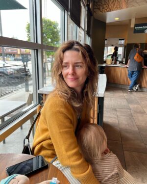 Addison Timlin Instagram - Co-parent is not how I pictured it. It is so fucking hard. It is all out covered in shit crying on the floor kick you in the shins screaming with no sound coming out hard. Its not the natural order of things. It can be exhausting but more than anything it can just be so lonely. when something magical happens and you have to tell yourself “don’t forget this” because theres no witness by your side. It’s so painful. But just like everything with motherhood the lows are demolished by the staggering heights. To live with young children is an eyes wide open, wondrous and joyful place to be, it’s to be surrounded by a daily expression of their authentic selves and I wonder if without their example I would have been able to do the same. My hope for all mothers is that the expansive, unconditional, without fear or judgement love we offer our children can be turned towards ourselves as much as possible. We need it. Knowing what is best for you is easy if you can get quiet enough- doing what is best for you can seem impossible- but it’s not. Im feeling so peaceful today and so deeply in love with my children, being a mom is the only thing I’ve ever wanted and being theirs is just the luckiest most remarkable thing on the planet. Doing it alone has given me more strength and more empathy and more tears than anything else in my life ever has. So thank you to everyone that has helped me in these last 9 months, the moms who picked my kid up from school in an emergency, play dates that made weekends feel a little less like climbing a small mountain, crying in my car, urgent care centers, frozen 1 and 2, and my little man JJ, Kraft mac and cheese, dry shampoo, ice cream, lollipops, goldfish, pirates booty, pull ups, crocs, soap & water, neighbors, my friends, my family, and if you turned and said to me “I’ve got you” 
Oof. It feels good. Happy Mother’s Day ya’ll.