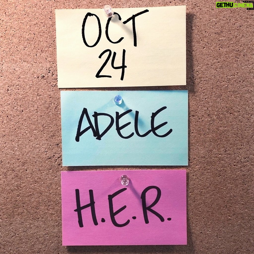 Adele Instagram - Bloooooody hellllll I’m so excited about this!! And also absolutely terrified! My first ever hosting gig and for SNL of all things!!!! I’ve always wanted to do it as a stand alone moment, so that I could roll up my sleeves and fully throw myself into it, but the time has never been right. But if there was ever a time for any of us to jump head first into the deep end with our eyes closed and hope for the best it’s 2020 right? Itll be almost 12 years to the day that I first appeared on the show, during an election...which went on to break my career in America, so it feels full circle and I just couldn’t possibly say no! I am besides myself that H.E.R will be the musical guest!! I love her SO much I can’t wait to melt into a flaming hot mess when she performs, then confuse myself while I laugh my arse off in between it all. See you next week ♥️🤞🏻