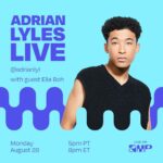 Adrian Lyles Instagram – SO SO EXCITED. MONDAY 5pm DOWNLOAD THE APP. FOLLOW AND TUNE IN. @onamp @amazonmusic #SWAG