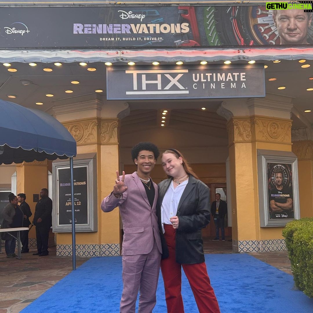 Adrian Lyles Instagram - Thank you @disneyplus @disneybrandtvpr @disney for the invite!🐸🐸🐸 - - - @jeremyrenner The Moon