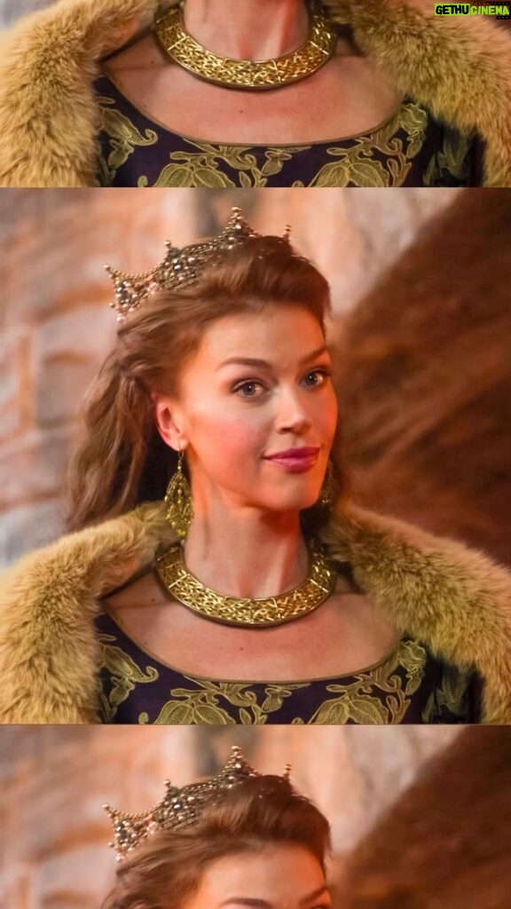 Adrianne Palicki Instagram - Meet Queen Catherine ❤⚔ Find a little love and fight for some good this weekend with @QuasiMovie, out now on @Hulu 💋