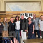 Adrianne Palicki Instagram - One more from @ATXFestival this weekend for the #ClearEyesFullHearts live podcast taping 😍🎤 It’s always a fun time getting to catch up with @_DerekPhillips and some of our #FNL fam! 🏈 #ATXTVs11 ATX Television Festival