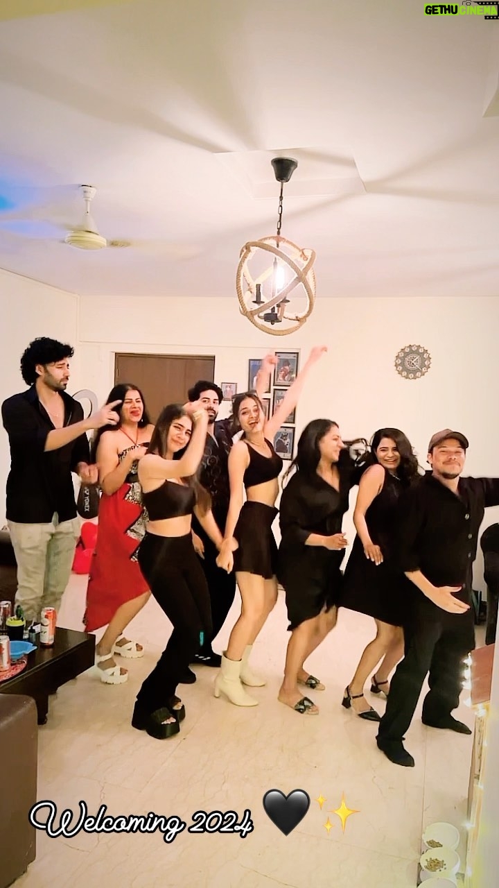 Adrija Addy Roy Instagram - Welcoming 2024 🖤💫 Mumbai, Maharashtra