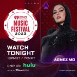 Agnez Mo Instagram - 10.10 ET! (And 1010 is my lucky number 😱🤪) I am opening the #iHeartFestival2023 tonight! Watch my performance LIVE on @Hulu at 7pm PT (10:10 ET). #iHeartOnHulu @iHeartRadio (And a little birdie told me that I’ll be presenting this one performer that has been one of my biggest inspiration!!😱😱😱 Can you guess who??) #AGNEZMO #iHeartFestival2023