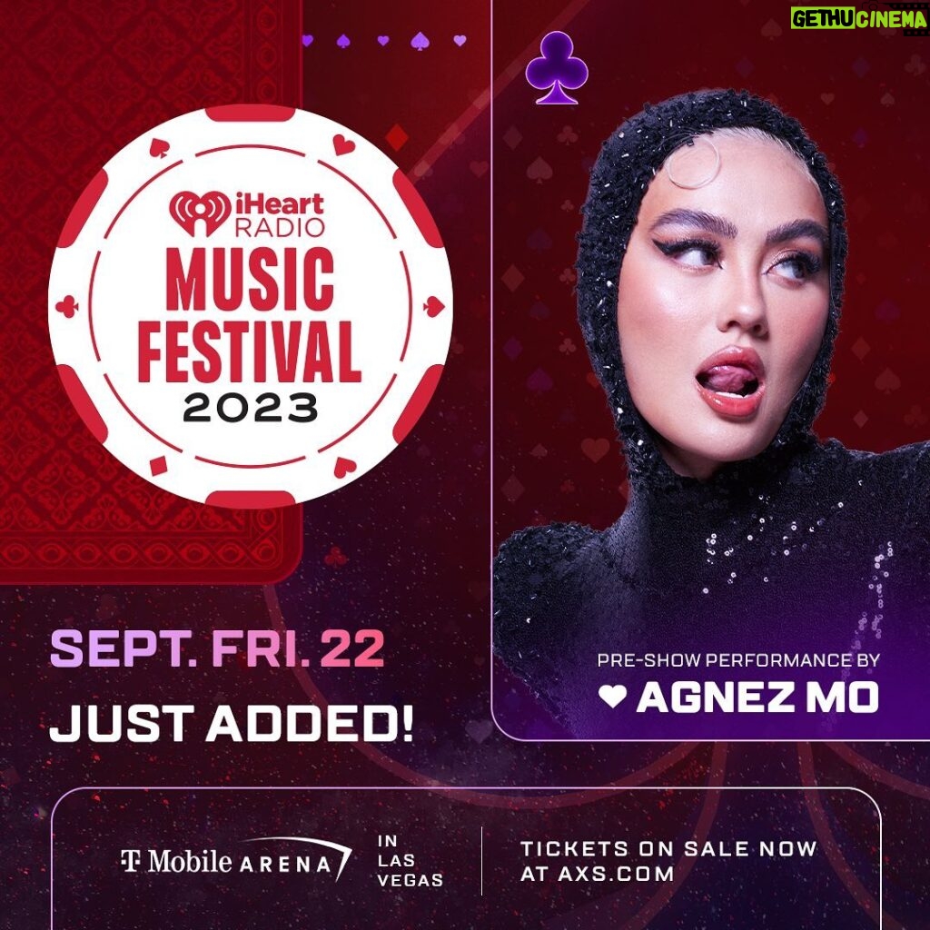 Agnez Mo Instagram - @iheartradio Music Festival see u soon! A pre-show performance on Friday September 22nd! Buy your tickets now at AXS.com! You’ll be able to stream my set on @hulu too!#iHeartFestival #AGNEZMO