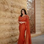 Aima Rosmy Sebastian Instagram - 🍁Capturing the awesomeness of six yards of pure grace with stunning saree designs from @tazzels3 🍁 Saree by @tazzels3 Shot @midhun.mohan_ 📸 . . . . . #sareelove #saree #festive #festivevibes Dubai, United Arab Emirates