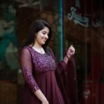 Aima Rosmy Sebastian Instagram - Elegance in every stitch: Presenting ‘Cranberry,’ a rich burgundy Salwar by Tazzels3. Unleash the beauty of deep hues. @tazzels3 👗 @midhun.mohan_ 📸 Dubai, United Arab Emirates