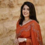 Aima Rosmy Sebastian Instagram - 🍁Capturing the awesomeness of six yards of pure grace with stunning saree designs from @tazzels3 🍁 Saree by @tazzels3 Shot @midhun.mohan_ 📸 . . . . . #sareelove #saree #festive #festivevibes Dubai, United Arab Emirates