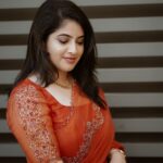 Aima Rosmy Sebastian Instagram - Capturing the autumn hues with saree - MAPLE🍁, a stunning saree with the artistic touch of @tazzels3 P.c - @midhun.mohan_ 📸 . . . . #festive #festivewear #festivalfashion #festiveseason #instafashion #instadaily #instagram #trend #trendy Dubai, United Arab Emirates