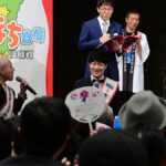 Aina Fukumoto Instagram - うた自慢まち自慢大阪市24区大会決勝戦のMCをきよし師匠とゴエさんと務めさせていただきました😎✨ 会場の盛り上がりがすごかったー！！！ それぞれの区の区長さんが愛されてるのが伝わってきました🤭 此花区、西淀川区、生野区、大正区、都島区の皆さんお疲れ様でした☺️✨ 12月30日(土)15時からBSよしもとで放送されるので是非ご覧ください🫶🏽💖 #大阪 #大阪市 #うた自慢まち自慢 #歌 #大会 #決勝戦 #此花区 #西淀川区 #生野区 #大正区 #都島区 #BSよしもと #住みます芸人 #地元 #大盛り上がり #👏