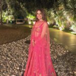 Aisha Ahmed Instagram - . Sangeet Night #Meghank ✨ I couldn’t pick which one I liked more 🪷 . Styled by @ojaskolvankar In this stunning pink lehenga by @paulmiandharsh jewellery @flourishbygunjanjain Assisted by @arshadjrofficial