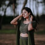 Akshaya Udayakumar Instagram - Green is the new WOW✨ Pc : @harikuttanhk Costume : @meluha__arathijayaraj @arathijayaraj Hair : @queen_bee_suji Mua : Taggingmyself