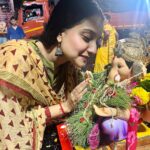 Akshita Mudgal Instagram - Ganpati Bappa Moriya♥️🙏 Pc :- @ilalitchoudharyy Wearing :- @alkas_clothing