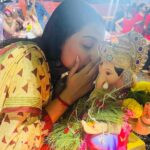 Akshita Mudgal Instagram - Ganpati Bappa Moriya♥️🙏 Pc :- @ilalitchoudharyy Wearing :- @alkas_clothing