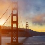Alejandro Hernández Instagram - California Sunrise. . #sanfrancisco #california #summer #sunrise #sunset #justgoshoot #visuals #photooftheday Golden Gate Bridge